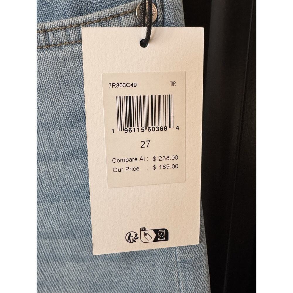 7 For All Mankind Alexa Cropped Trouser Wide Leg Jeans Women's Size 27 - Picture 2 of 9